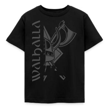 Valhalla Viking Vikings Bjoern Eisenseite - Kinder T-Shirt - Schwarz - Vorne - AI Model Kid Female (0cm)