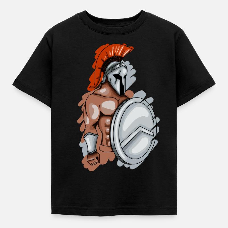 Spartiates - T-shirt Enfant - noir