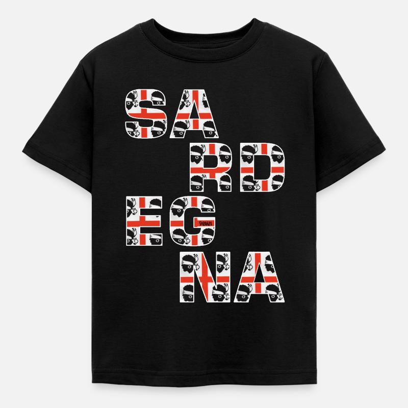 Sardegna - Kinder T-Shirt - Schwarz