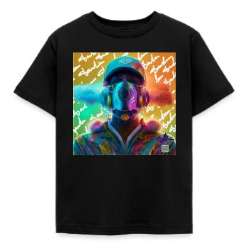 Âme énergétique - T-shirt Enfant - noir - Devant - AI Model Kid Female (0cm)