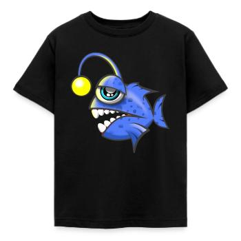 poisson lanterne - T-shirt Enfant - noir - Devant - AI Model Kid Female (0cm)
