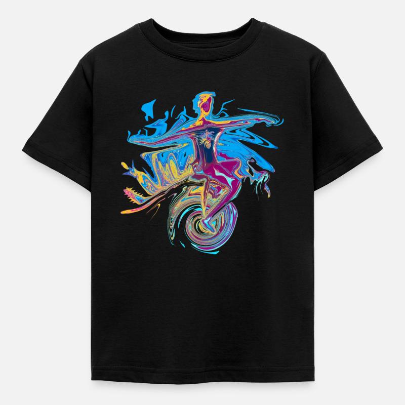monocycle - T-shirt Enfant - noir
