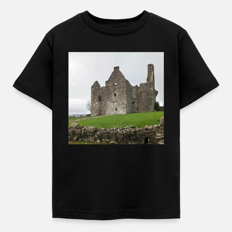 Château de Tully, comté de Fermanagh, Irlande. - T-shirt Enfant - noir