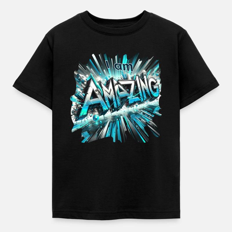 amazing - Kinder T-Shirt - Schwarz