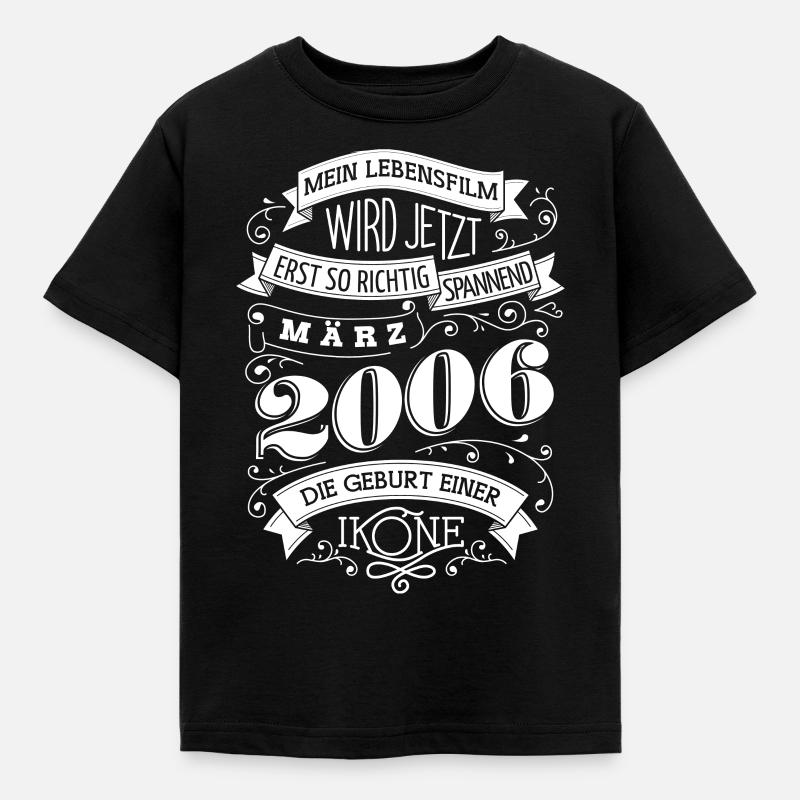 März 2006 Die Geburt einer Ikone - Kinder T-Shirt - Schwarz