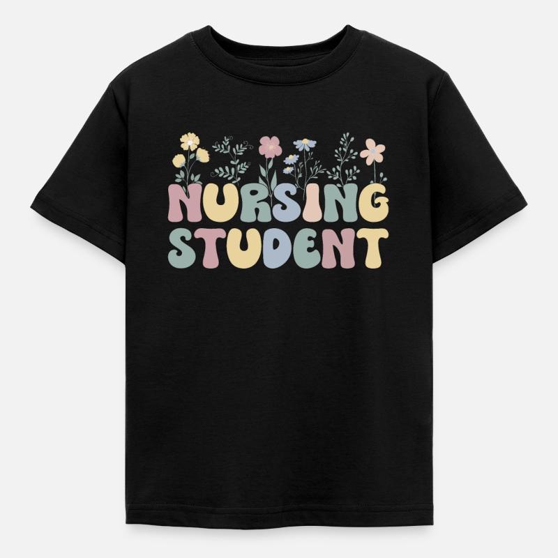 Krankenpflegeschüler Krankenschwester-Schüler - Kinder T-Shirt - Schwarz