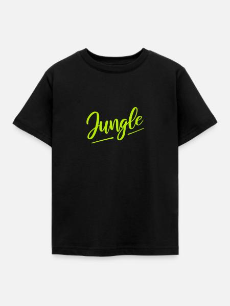 Jungle Dschungel - Kinder T-Shirt - Schwarz