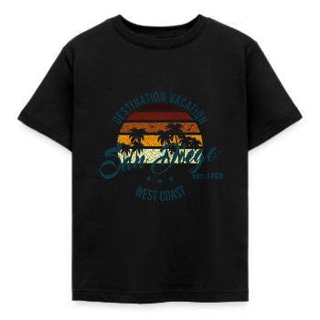 Destination San Diego - T-shirt Enfant - noir - Devant - AI Model Kid Female (0cm)
