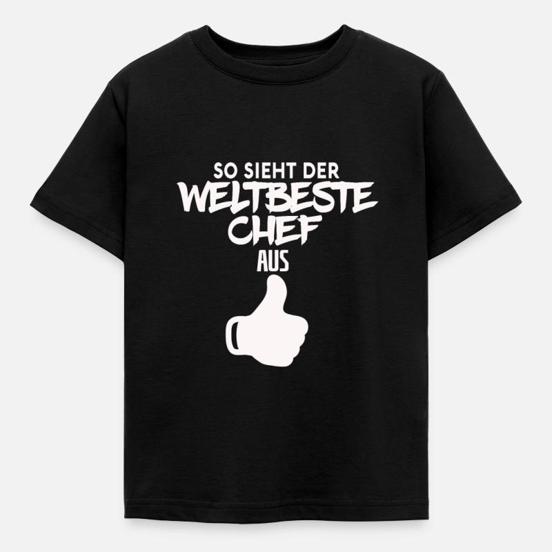 chef - Kinder T-Shirt - Schwarz