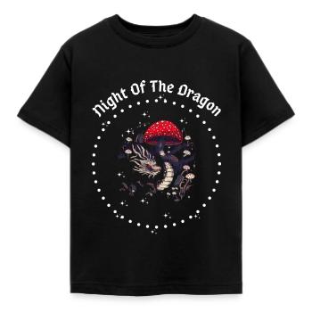 La Nuit du Dragon - T-shirt Enfant - noir - Devant - AI Model Kid Female (0cm)