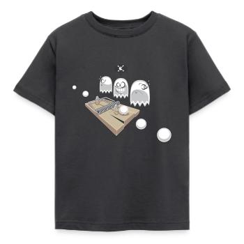 Fangen Pac! - Kinder T-Shirt - Dunkelgrau - Vorne - AI Model Kid Female (0cm)