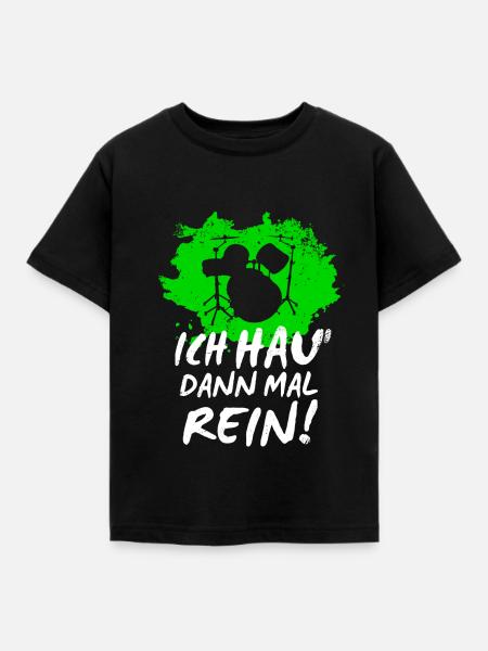 Drums - Kinder T-Shirt - Schwarz