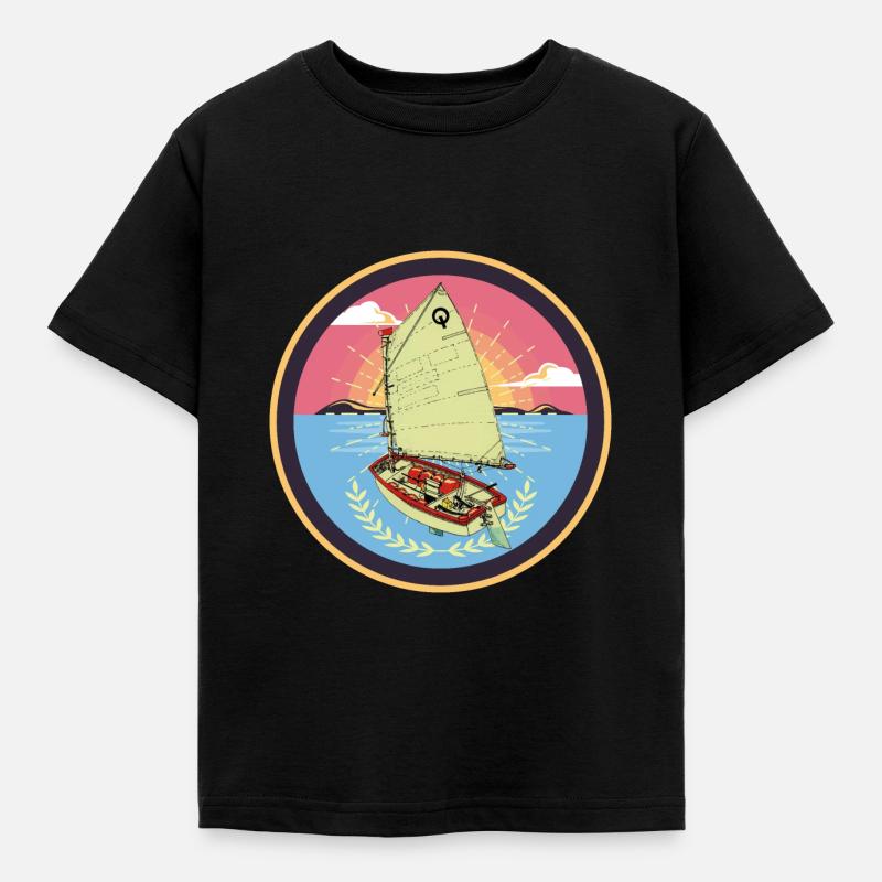 Optimist - Kinder T-Shirt - Schwarz