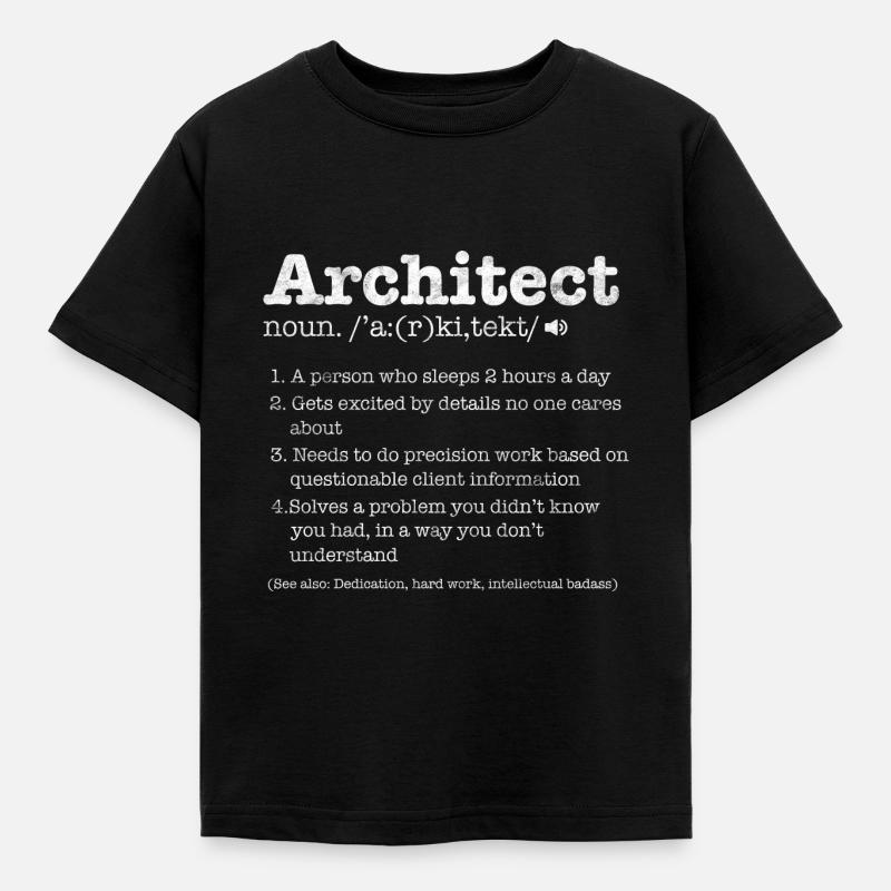 Architect - Kids' T-Shirt - black