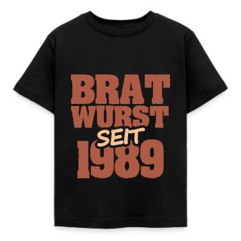 1989 - Kinder T-Shirt - Schwarz - Vorne - AI Model Kid Female (0cm)