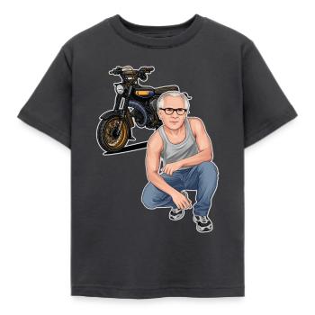 S51 // Tuning // Illustration - Kinder T-Shirt - Dunkelgrau - Vorne - AI Model Kid Female (0cm)