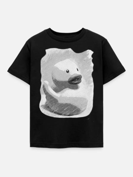 Graue Ente - Kinder T-Shirt - Schwarz