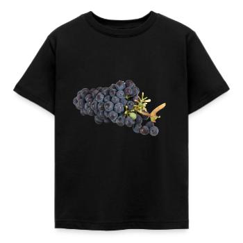 Leckere Weintrauben - Kinder T-Shirt - Schwarz - Vorne - AI Model Kid Female (0cm)