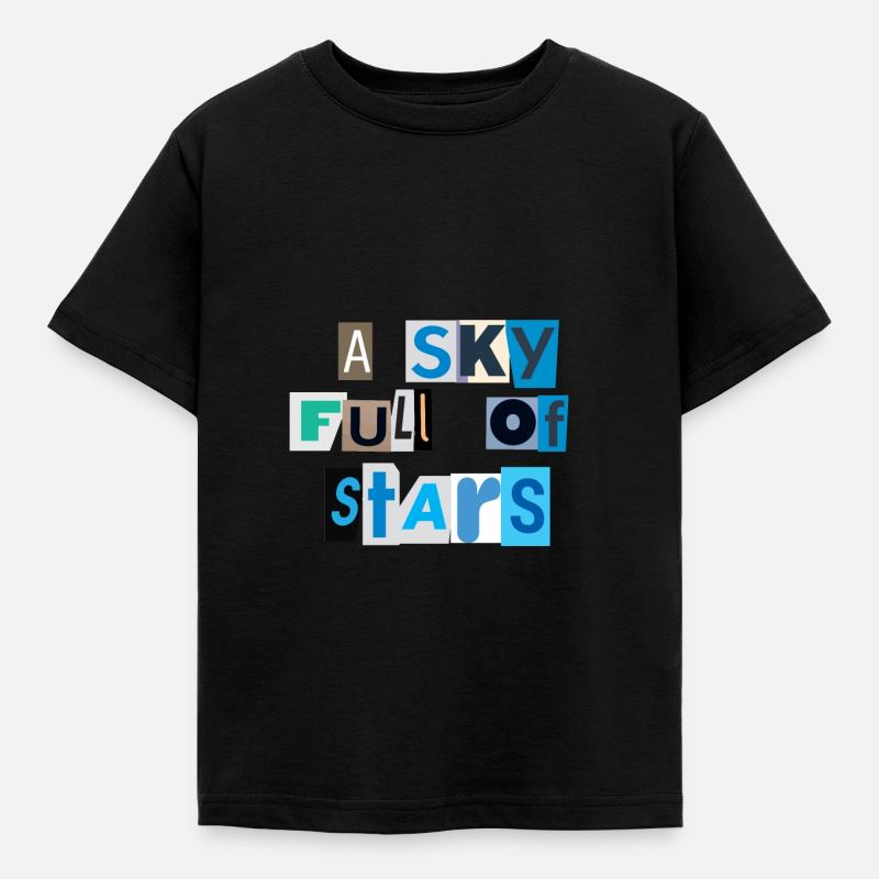 Ein Himmel voller Sterne - Kinder T-Shirt - Schwarz