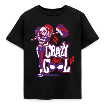 DC Super Hero Girls Harley Quinn Mallet - Kids' T-Shirt - black - Front - AI Model Kid Female (0cm)