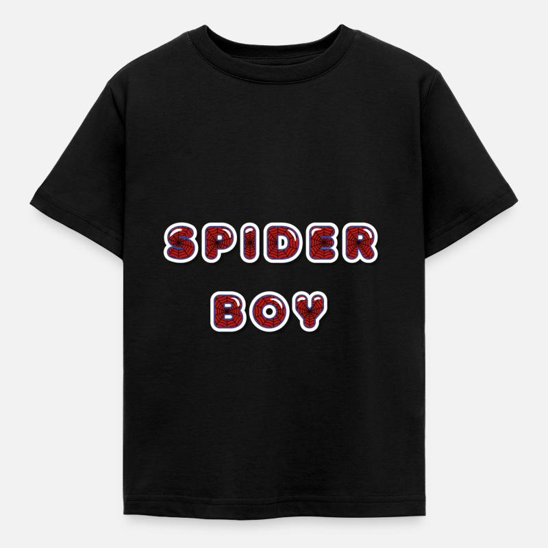 SPINNEN-BOY - Kinder T-Shirt - Schwarz