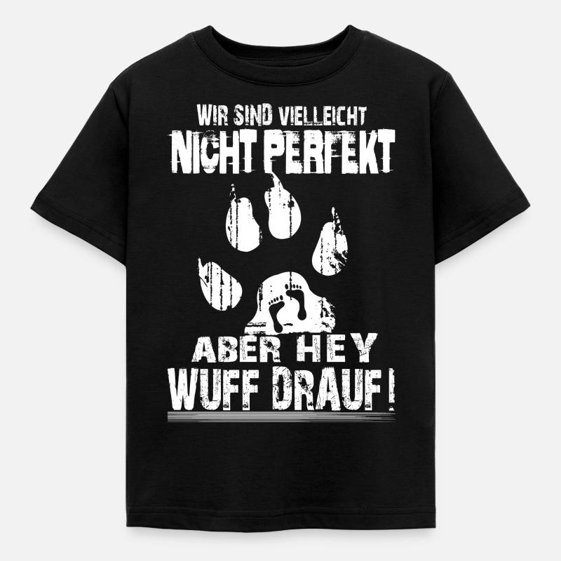 Nicht Perfekt - Kinder T-Shirt - Schwarz