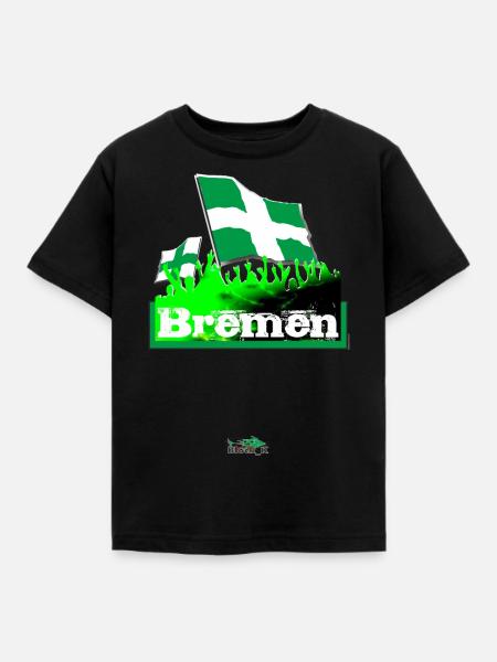 bremen - Kinder T-Shirt - Schwarz