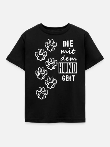 Hund - Kinder T-Shirt - Schwarz