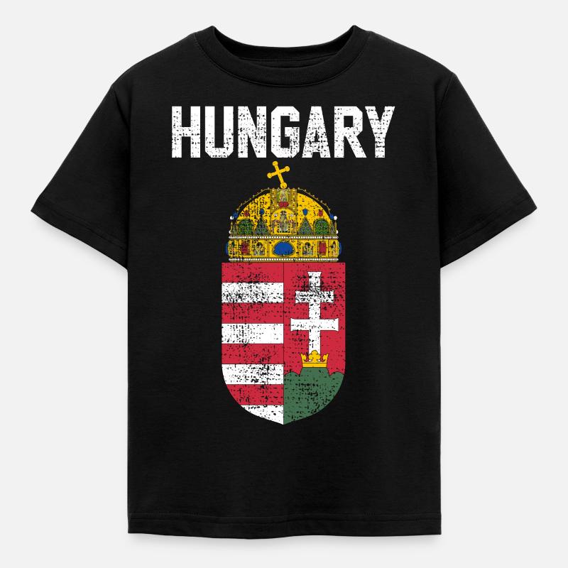 Ungarn - Kinder T-Shirt - Schwarz