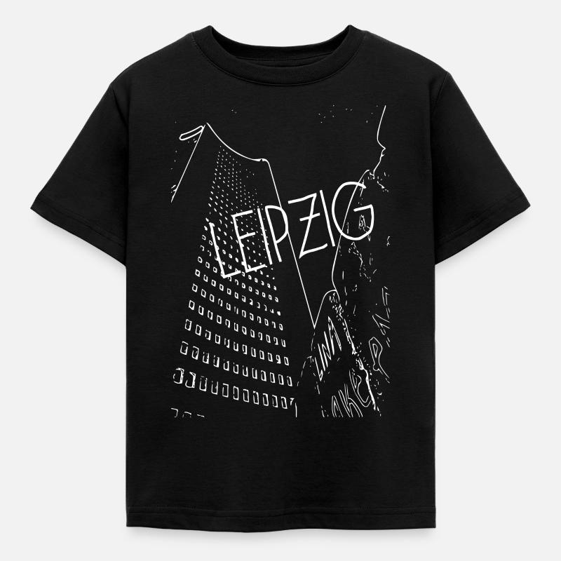 Leipzig - Kinder T-Shirt - Schwarz