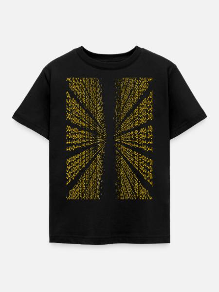 Binärcode - Kinder T-Shirt - Schwarz