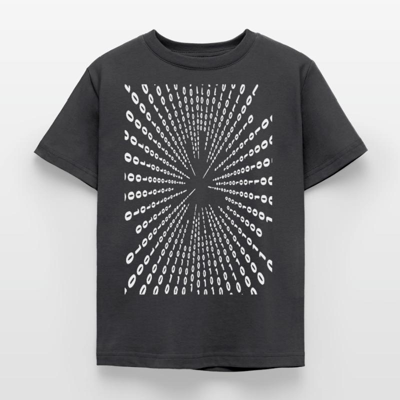 Binary code (white) Kids' T-Shirt