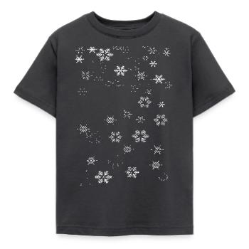 Flocons de neige - T-shirt Enfant - charbon - Devant - AI Model Kid Female (0cm)