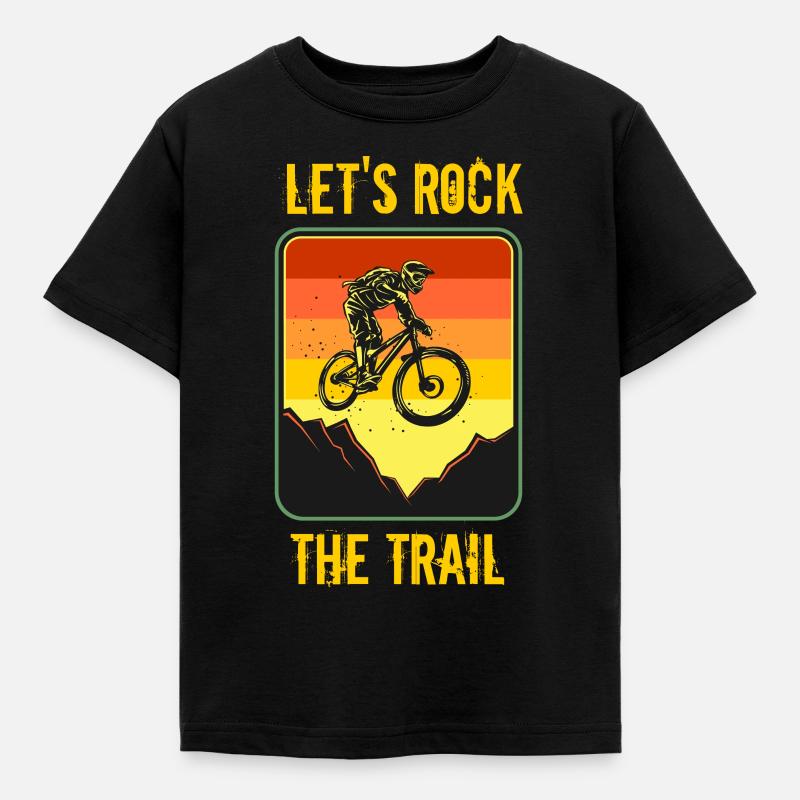 Downhill - Kinder T-Shirt - Schwarz