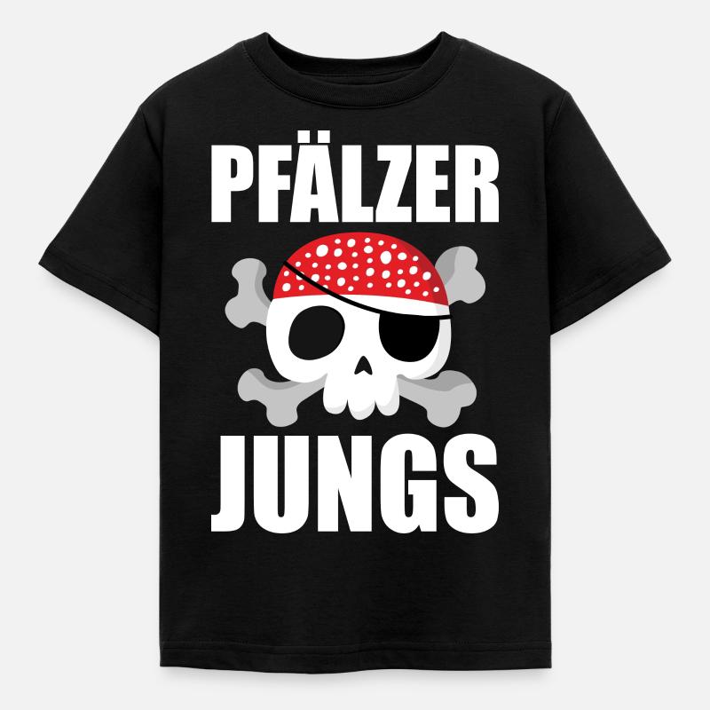 Pfälzer Jungs - Kinder T-Shirt - Schwarz
