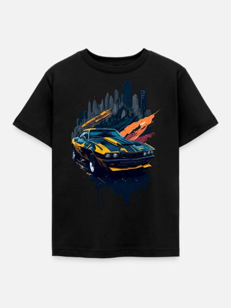 Klassischer Sportwagen - Kinder T-Shirt - Schwarz