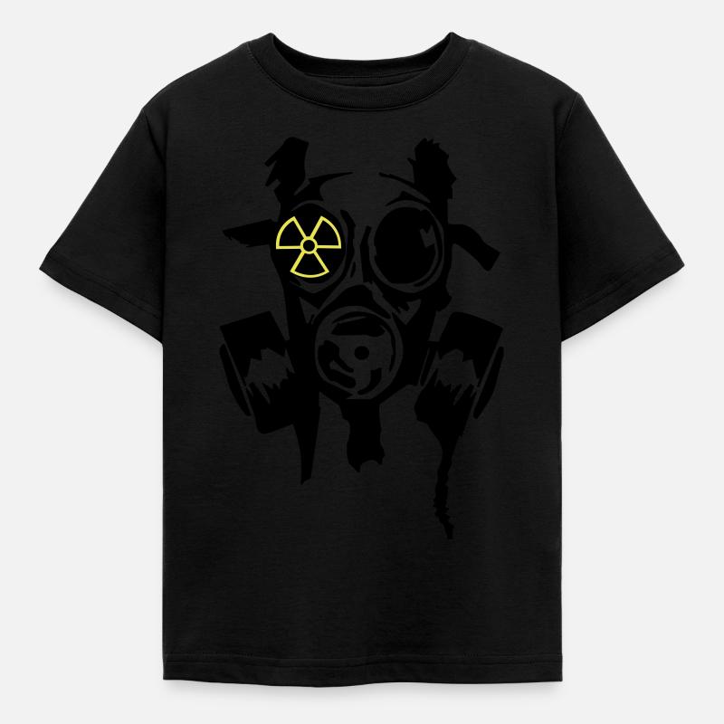 bad gasmask radioactiv2 - T-shirt Enfant - noir