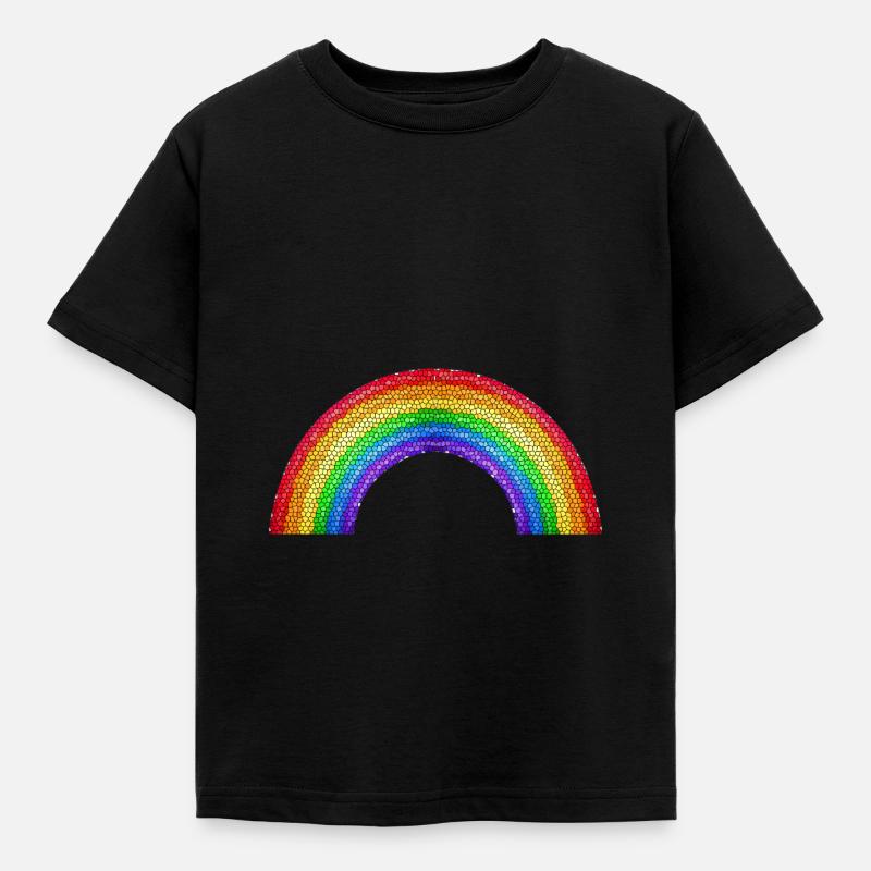 rainbow - Kids' T-Shirt - black