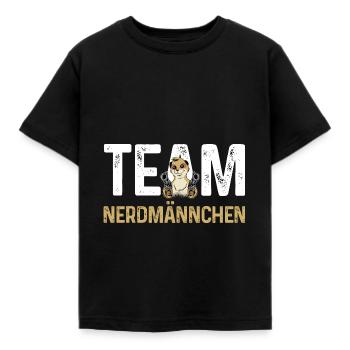 Erdmännchen Nerdmännchen - Kinder T-Shirt - Schwarz - Vorne - AI Model Kid Female (0cm)