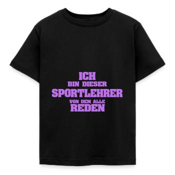 Professeur d’éducation physique en tant que profession - T-shirt Enfant - noir - Devant - AI Model Kid Female (0cm)
