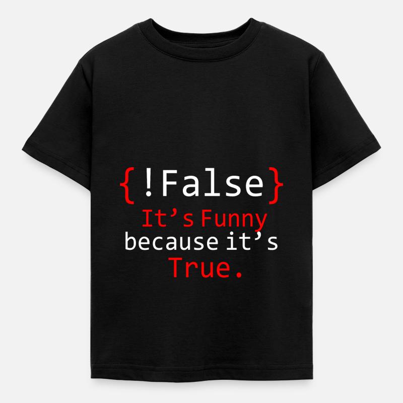 debugging programmer computer science computer nerd - Kids' T-Shirt - black