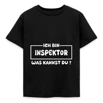 Inspector as a profession - Kids' T-Shirt - black - Front - AI Model Kid Female (0cm)