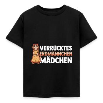 Erdmännchen - Kinder T-Shirt - Schwarz - Vorne - AI Model Kid Female (0cm)