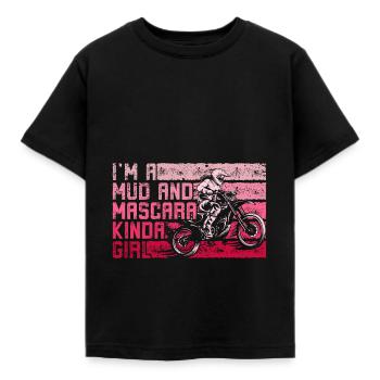 Muddy Dirty Girl Schlamm Liebe Geschenke Schlamm u - Kinder T-Shirt - Schwarz - Vorne - AI Model Kid Female (0cm)