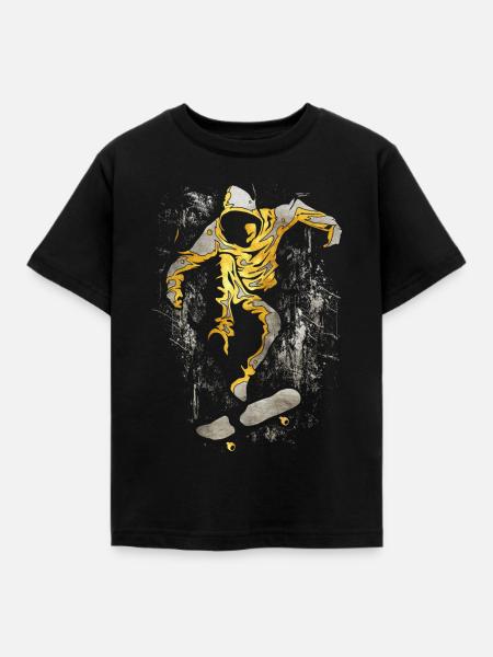 Skate | Skateboard | Skater - Kinder T-Shirt - Schwarz