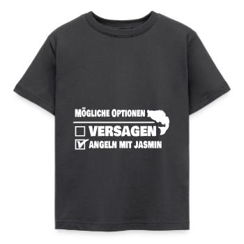 Angel jasmin - Kinder T-Shirt - Dunkelgrau - Vorne - AI Model Kid Female (0cm)