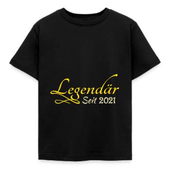 2021 - Kinder T-Shirt - Schwarz - Vorne - AI Model Kid Female (0cm)