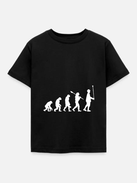 Evolution des Stabführers | Musikkapelle - Kinder T-Shirt - Schwarz