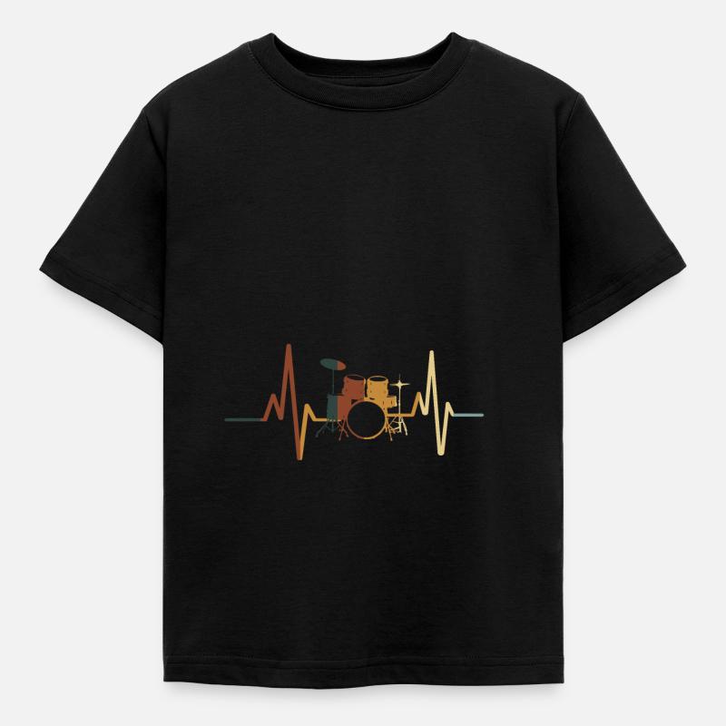 Drums - Kids' T-Shirt - black