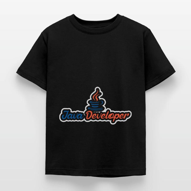 Java Developer with Coffee T-shirt Enfant